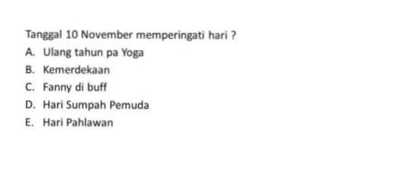 4 Soal Ujian Dengan Imajinasi yang Melambung Tinggi